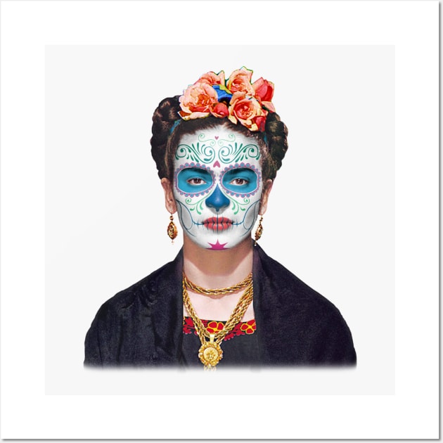 Frida Kahlo Day of the Dead Wall Art by Cabezon